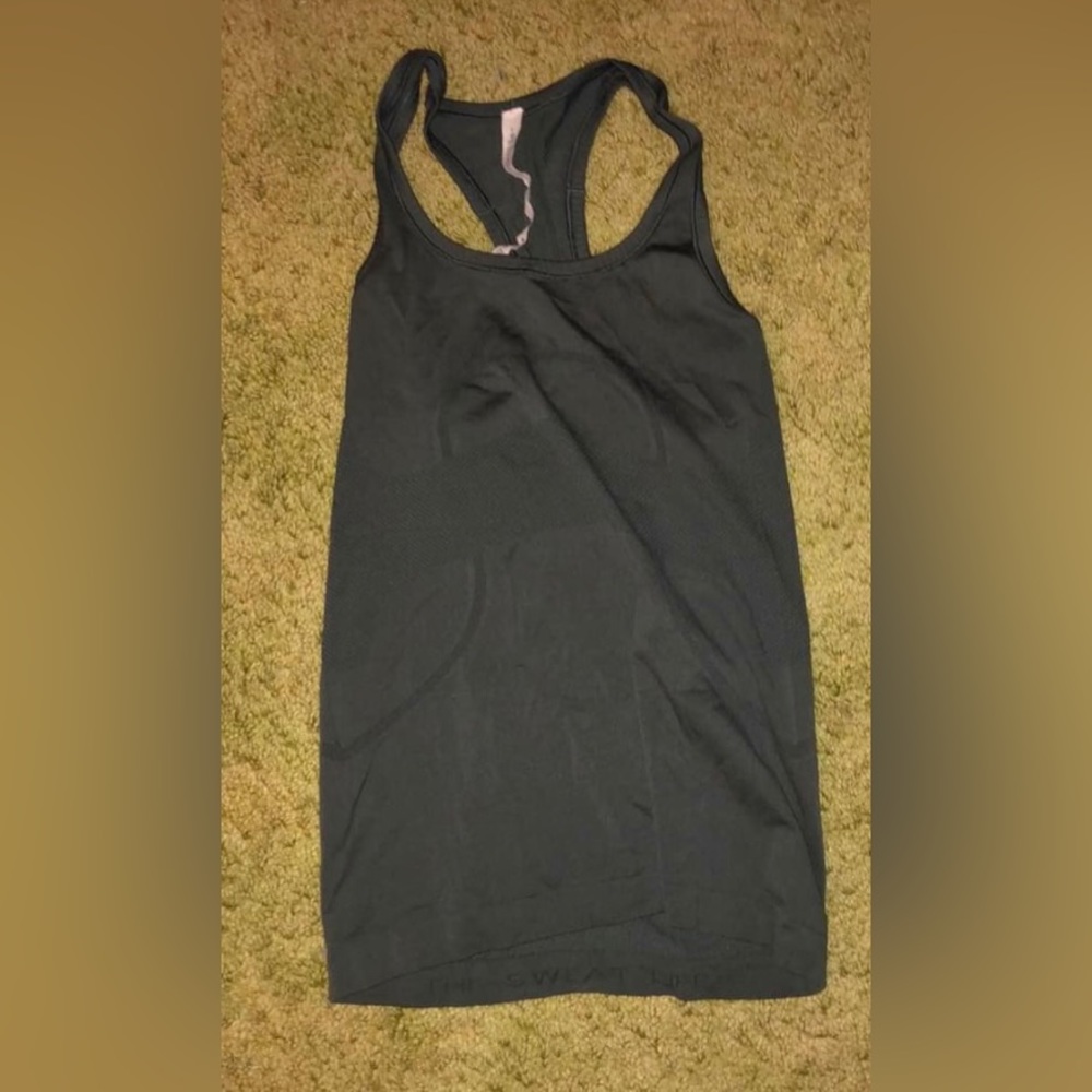 Lululemon dark green tank top